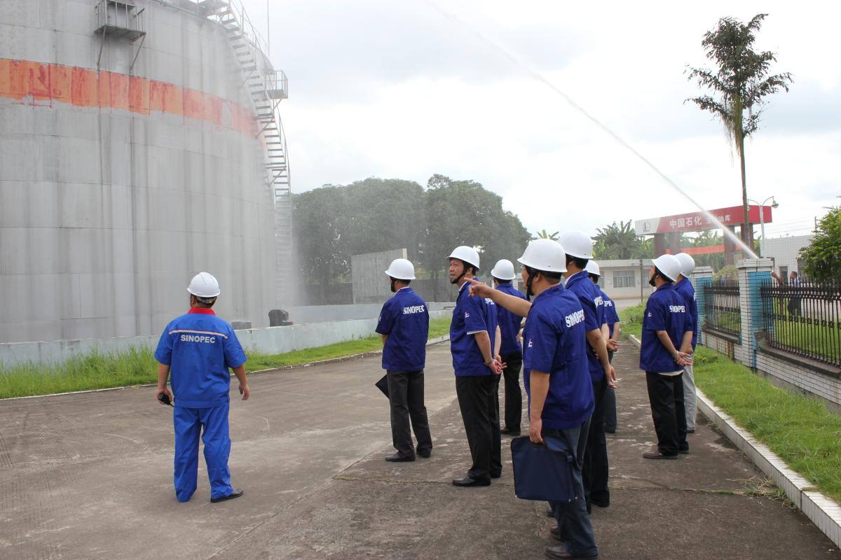 總局第九檢查組檢查中石化廣西玉林石油分公司油庫2