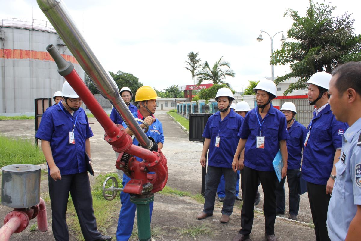 總局第九檢查組檢查中石化廣西玉林石油分公司油庫1