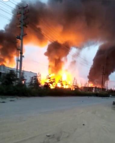 爆炸事故現(xiàn)場(chǎng)